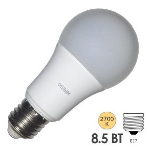 Купить Лампа светодиодная Osram LED CLAS A FR 75 8,5W/827 240° 806lm 220V E27 теплый свет