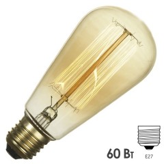 Ретро лампа груша FL-Vintage ST64 60W E27 220V D64х146D