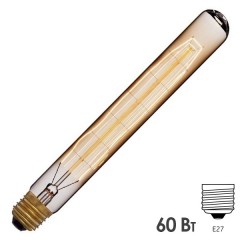 Ретро лампа цилиндр FL-Vintage T30 60W E27 220V D28х185mm
