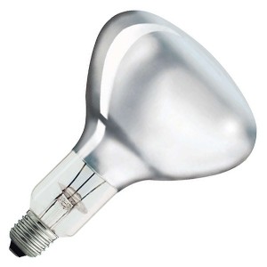 Лампа инфракрасная  Philips R125 IR 375W E27 230-250V CL прозрачная