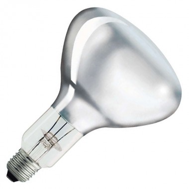 Отзывы Лампа инфракрасная  Philips R125 IR 375W E27 230-250V CL прозрачная