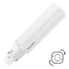 Лампа светодиодная Philips CorePro LED PLC 6,5W 830 2P G24d-2 650lm