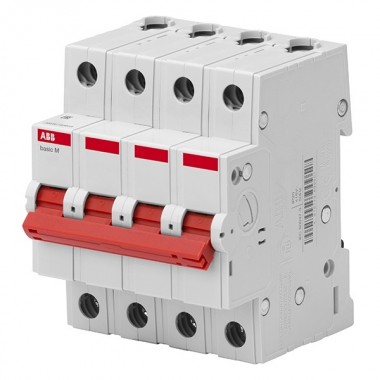 Купить Выключатель нагрузки ABB Basic M 4P 50A (рубильник модульный) BMD51450