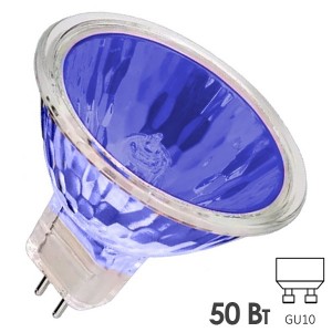 Лампа галогенная BLV POPSTAR 50W 36° 12V GU5.3 синий