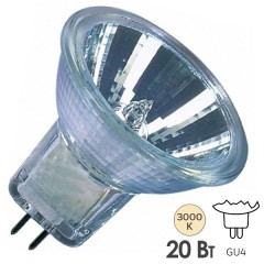 Лампа галогенная Osram DECOSTAR 44890 SP MR11 20W 3000K 12V GU4 10° L40x35,3mm
