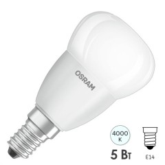 Лампа светодиодная шарик OSRAM ST CLAS P 5W (40W) 4000K E14 470Lm L88x45mm LEDVANCE