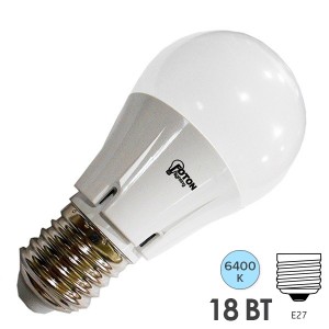 Обзор Лампа светодиодная FL-LED-A60 18W 6400К 1650lm 220V E27 холодный свет