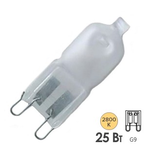 Обзор Лампа галогенная капсульная Osram 66825 AM HALOPIN 25W 250lm 230V G9 (матовая)