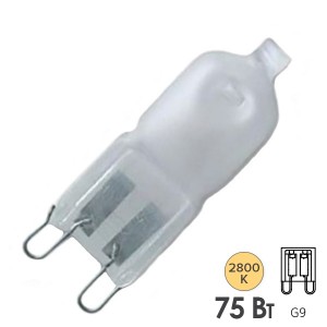 Купить Лампа галогенная капсульная Osram 66675 AM HALOPIN 75W 1050lm 230V G9 (матовая)