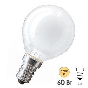 Купить Лампа накаливания шарик PHILIPS STANDART P45 FR 60W E14 230V