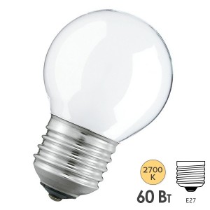 Купить Лампа накаливания шарик PHILIPS STANDART P45 FR 60W E27 230V