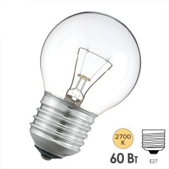 Лампа накаливания шарик PHILIPS STANDART P45 CL 60W E27 230V