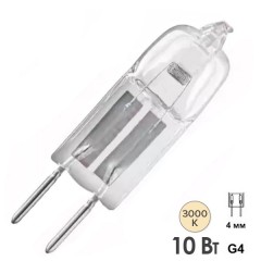 Лампа галогеновая Osram 64418 HALOSTAR OVEN 10W 12V G4 450°С для духовых шкафов
