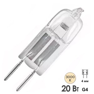 Лампа галогеновая Osram 64428 HALOSTAR OVEN 20W 12V G4 450°C для духовых шкафов