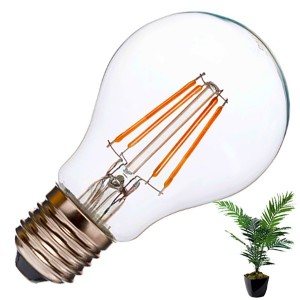Светодиодная лампа для растений LED Fito Filament A60 6W 220V E27