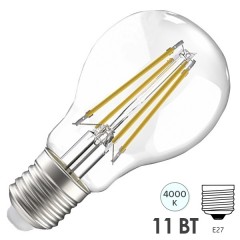 Лампа LED A60 шар прозрачный 11Вт 230В 4000К E27 серия 360° IEK 615517