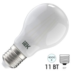 Лампа LED A60 шар матовый 11Вт 230В 4000К E27 серия 360° IEK 615609