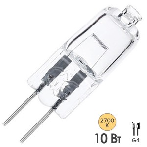 Обзор Лампа галогенная HC CL 10W 12V G4 прозрачная