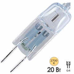 Лампа галогенная HC CL 20W 12V G4 прозрачная