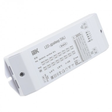 Отзывы LED-драйвер DALI 42Вт 250-1000мА 8-52В IEK