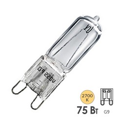 Лампа галогенная HCS CL 75W 220V G9 прозрачная