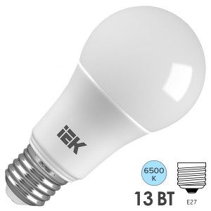 Купить Лампа светодиодная ECO A60 шар 13Вт 230В 6500К E27 IEK 526769
