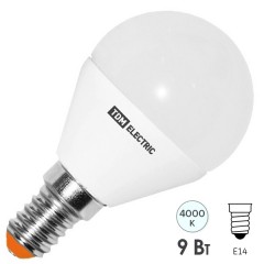 Лампа светодиодная ECO G45 шар 9Вт 230В 4000К E14 IEK