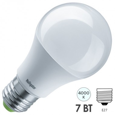 Отзывы Лампа светодиодная низковольтная NLL-A60 7W 12V/24V 4000K 560Lm Е27 d60х108mm