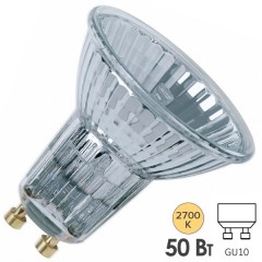 Лампа галогенная Osram 64824 FL HALOPAR 16 ALU 50W 35° 220V GU10 (4058075015029)