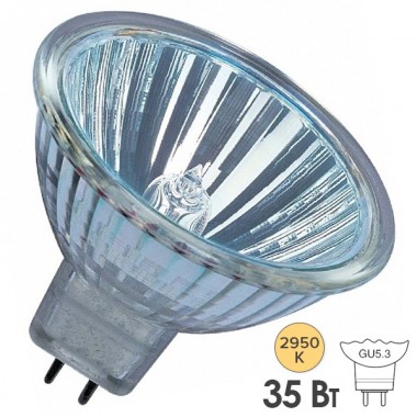 Отзывы Лампа галогенная Osram 44865 WFL Decostar 51 Standard 35W 36° 12V GU5.3