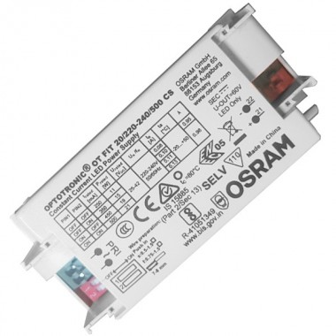 Купить LED драйвер OSRAM OT FIT 20/220…240/500 CS 6,5-21W 250/350/450/500mA 97x43x30mm
