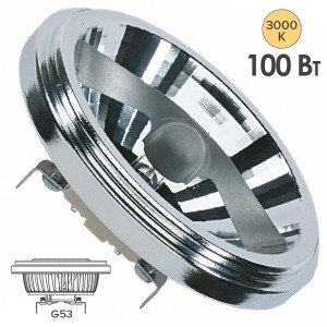 Лампа галогенная OSRAM 41850 WFL HALOSPOT 111 100W 40° 12V G53