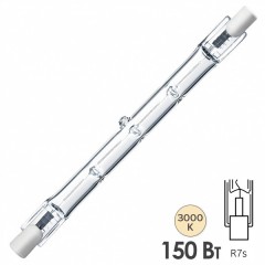 Лампа галогенная линейная HL117 150W R7s 220V 114.2mm