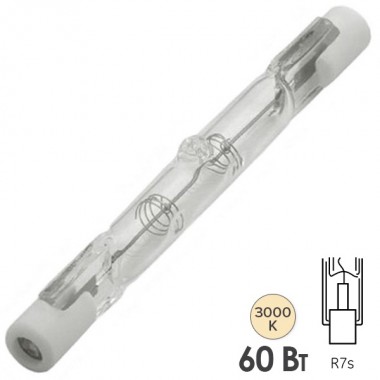 Купить Лампа галогенная линейная HL 78 60W R7s 220V 74.9mm