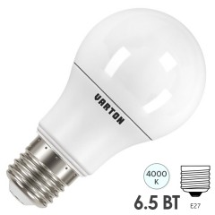 Лампа светодиодная низковольтная Varton 6,5W 4000K 24-36V AC/DC Е27 550lm 60х110mm