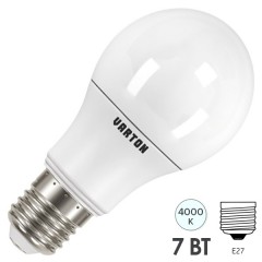 Лампа светодиодная низковольтная Varton 7W 4000К 127V AC Е27 600lm 60х110mm