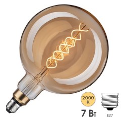 Лампа филаментная светодиодная Paulmann LED Vintage BigGlobe DIM 7W 2000K E27 400lm gold