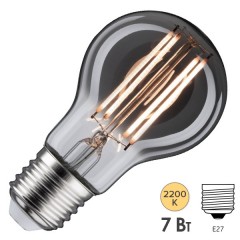 Лампа филаментная светодиодная Paulmann LED Vintage AGL DIM 7W 2200K E27 500lm дымчатое стекло/Smoke