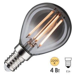 Отзывы Лампа филаментная светодиодная Paulmann LED Vintage Tropfen DIM 4W 2200K E14 160lm дымчатое стекло