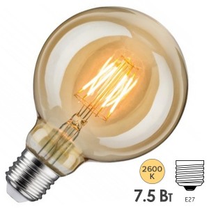 Купить Лампа филаментная светодиодная Paulmann LED Vintage G95 6,5W 2600K E27
