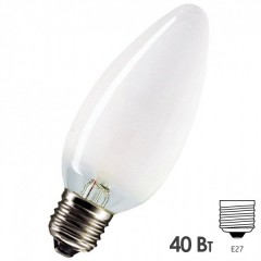 Лампа накаливания свеча Osram CLASSIC B FR 40W E27 матовая