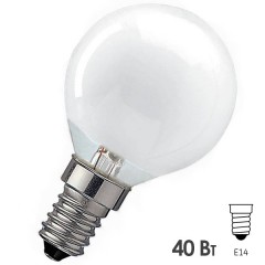 Лампа накаливания шарик Osram CLASSIC P FR 40W E14 матовая