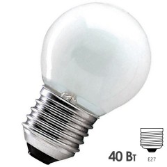Лампа накаливания шарик Osram CLASSIC P FR 40W E27 матовая