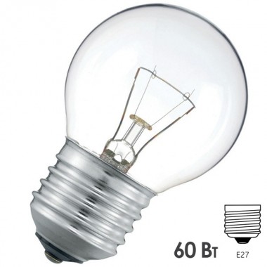 Купить Лампа накаливания шарик Osram CLASSIC P CL 60W E27 прозрачная