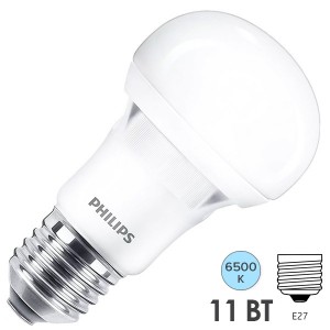 Лампа светодиодная Philips ESSENTIAL LEDBulb A60 11W (95W) 6500K 220V E27 1250lm