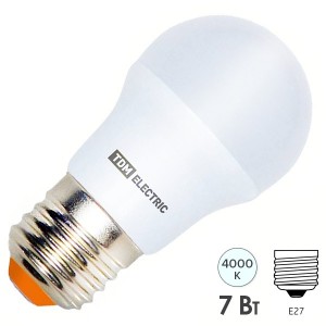 Купить Лампа светодиодная FG45-7 Вт-230 В-4000 К–E27 TDM