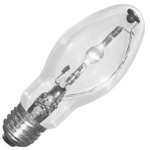 Лампа металлогалогенная SYLVANIA HSI-M 70W/CL/NDL Е27 4200К 6000lm прозрач ±360° (МГЛ)