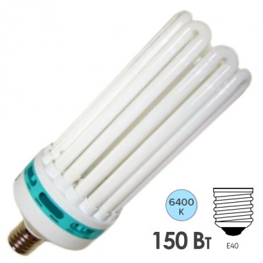 Купить Лампа энергосберегающая ESL 6U17 150W 6400K E40 6U 8300lm d104x303mm холодная