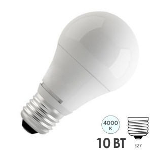 Купить Лампа светодиодная Feron LB-92 A60 10W 4000K 230V E27 белый свет