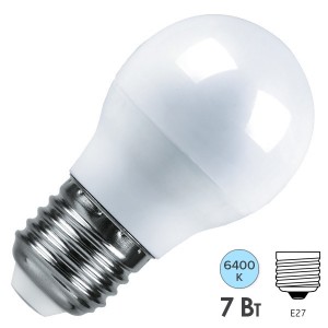 Отзывы Лампа светодиодная шарик Feron LB-95 7W 6400K 230V E27 G45 холодный свет